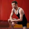 Matman Doubleknit Nylon Adult Wrestling Singlet, Matman 83 Nylon Fabric (Black/White, Small) view 4