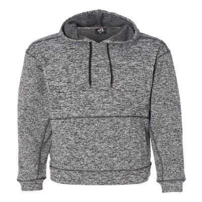 J America Adult Cosmic Poly Fleece Hood S CHARCOAL FLECK