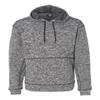J America Adult Cosmic Poly Fleece Hood S CHARCOAL FLECK view 1