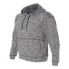 J America Adult Cosmic Poly Fleece Hood S CHARCOAL FLECK view 2