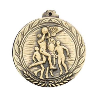Awards Etc. ABSKM2 Basketball MALE2 Medallion with Ribbon - Pack of 10