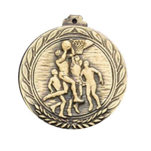 Awards Etc. ABSKM2 Basketball MALE2 Medallion with Ribbon - Pack of 10