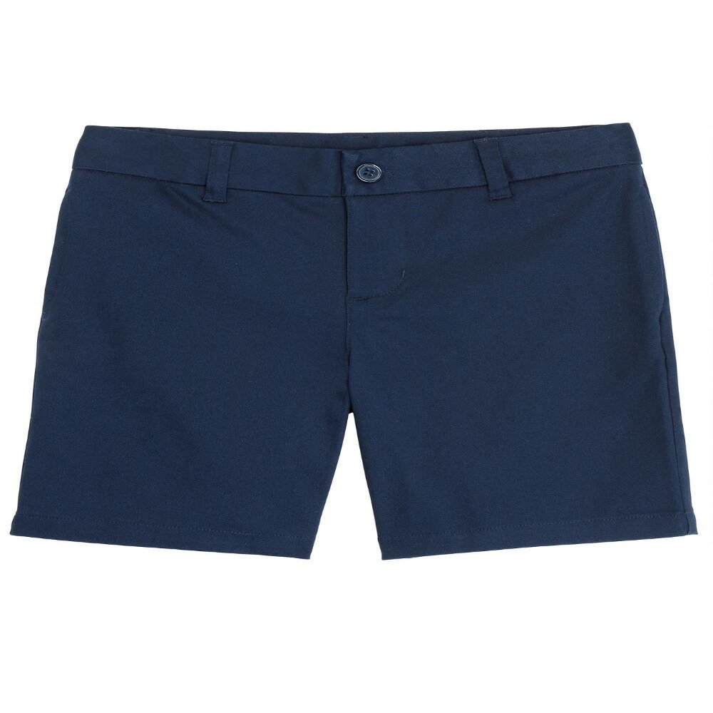 French Toast Kids Uniforms Knee Plaid Pleat Skirt, Navy, 14.5