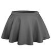 NE PEOPLE Womens Skater Skirt  Stretch Elastic Waist Casual Mini Flared Swing Pleated Skirts Made in USA NEWSK06 Dark Grey M view 1