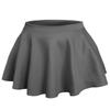 NE PEOPLE Womens Skater Skirt  Stretch Elastic Waist Casual Mini Flared Swing Pleated Skirts Made in USA NEWSK06 Dark Grey M view 3
