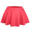 NE PEOPLE Womens Skater Skirt Stretch Elastic Waist Casual Mini Flared Swing Pleated Skirts Made in USA NEWSK06 Dark Coral M view 1