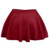 NE PEOPLE Womens Skater Skirt  Stretch Elastic Waist Casual Mini Flared Swing Pleated Skirts Made in USA NEWSK06 Burgundy S view 3