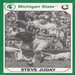 Autograph Warehouse 101164 Steve Juday Football Card Michigan State 1990 Collegiate Collection No. 36