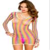 Long Sleeve Rainbow Net Chemise view 1