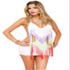 2 PC. Rainbow fringed haltercu view 1