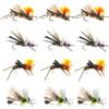 The Fly Fishing Place Dropper Hopper Foam Body Grasshopper Trout Flies Assortment - 12 Dry Flies 4 Patterns - Dry Flies for Stream Fly Fishing view 1
