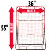 Franklin Sports Baseball Pitching Target and Rebounder Net - 2-in-1 Switch Hitter Pitch Trainer + Pitchback Net - Pitching Target with Hitter + Strikezone view 2