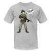 Spreadshirt Battlefield Friends Noob Men's Jersey T-Shirt, M, Heather Gray view 1