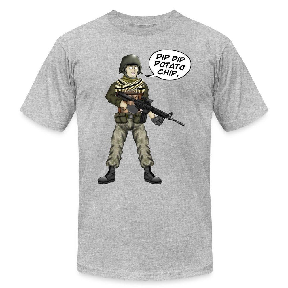 Spreadshirt Battlefield Friends Noob Men's Jersey T-Shirt, 3XL, Heather Gray