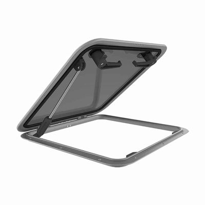 Lewmar Hatch - Low Profile With Stay Silver Size #44 422mm x 422mm