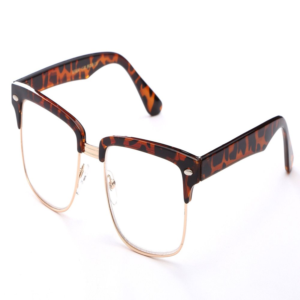 Newbee Fashion - Slim Squared Style Celebrity Fashionista Pattern Temple Reading Glasses by IG