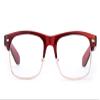 Newbee Fashion - Slim Thick Squared Style Celebrity Fashionista Pattern Temple Reading Glasses by IG view 2
