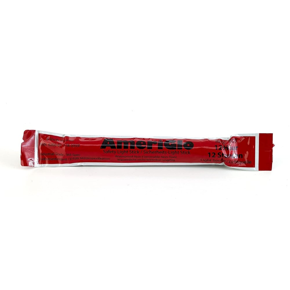 12HOURS 6" LIGHT STICKS RED