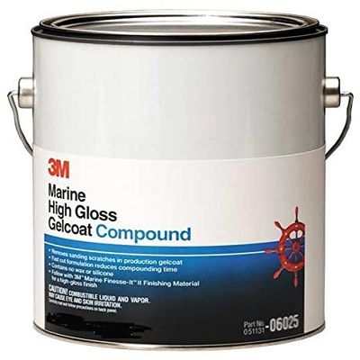 3M (06026 Marine High Gloss Gelcoat Compound, 06026, 50 lbs.