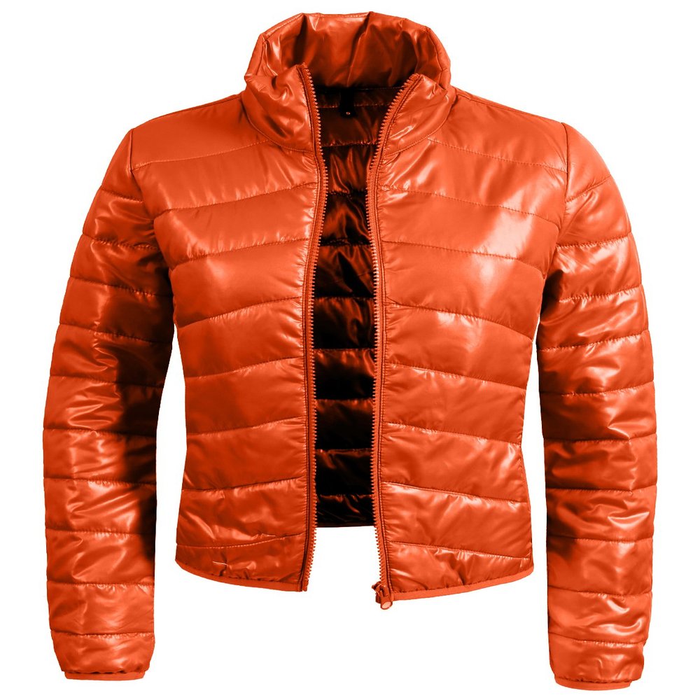 NE PEOPLE Women's Fitted Lightweight Puffer Zip up Jacket -10 Colors NEWJ01-BK-M NEWJ01-BK-L