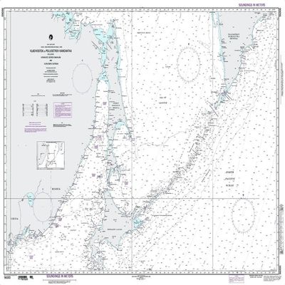 Paradise Cay Publications NGA Chart 96000: Vladivostok to Poluostrov Kamchatka (Traditional Paper) 34.5 x 52