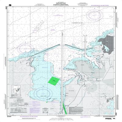 Paradise Cay Publications NGA Chart 26068: Puerto Cristobal (Traditional Paper) 34 x 49.5