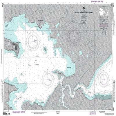 Paradise Cay Publications NGA Chart 26247: Entrance Channel to Bahia De Banes (Traditional Paper) 33.75 x 48