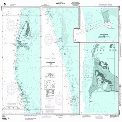 Paradise Cay Publications NGA Chart 26324: Bimini Islands; Panel A North Bimini Islands (Traditional Paper) 34 x 47.5