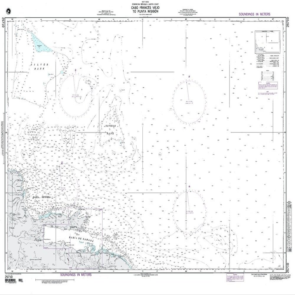 Paradise Cay Publications NGA Chart 25710WP: Cabo Frances to Punta Nisibon; 35 X 53; Waterproof