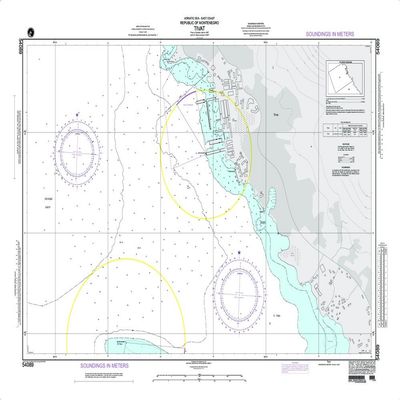Paradise Cay Publications NGA Chart 54089: Tivat (Traditional Paper) 32 x 45
