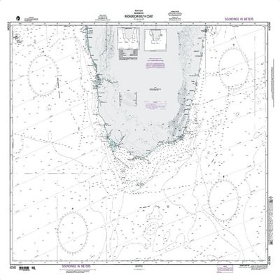 Paradise Cay Publications NGA Chart 61500: Madagascar South Coast (Traditional Paper) 34 x 47