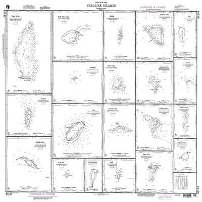 Paradise Cay Publications NGA Chart 81133: Pulap Atollcaroline Islands (Traditional Paper) 34.75 x 44