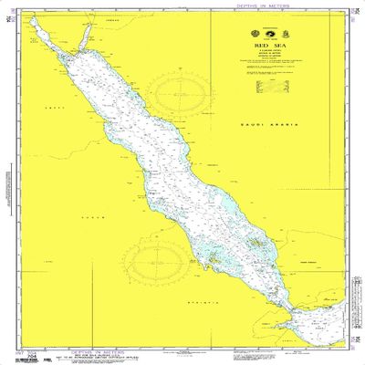 Paradise Cay Publications NGA Chart 704WP: Red Sea; 28.5 X 42.5; Waterproof