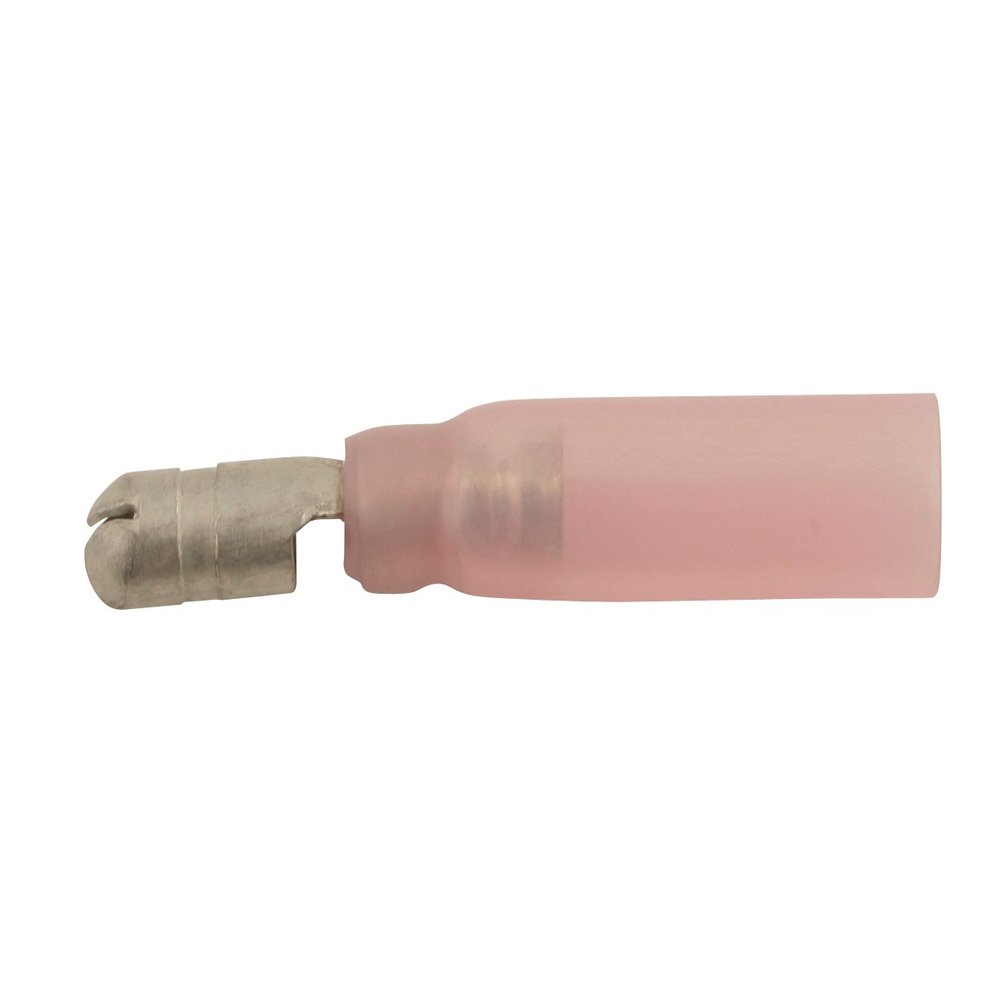 Laser Connect 30698 Heatshrink Male Bullet Terminal, Red, Set of 25