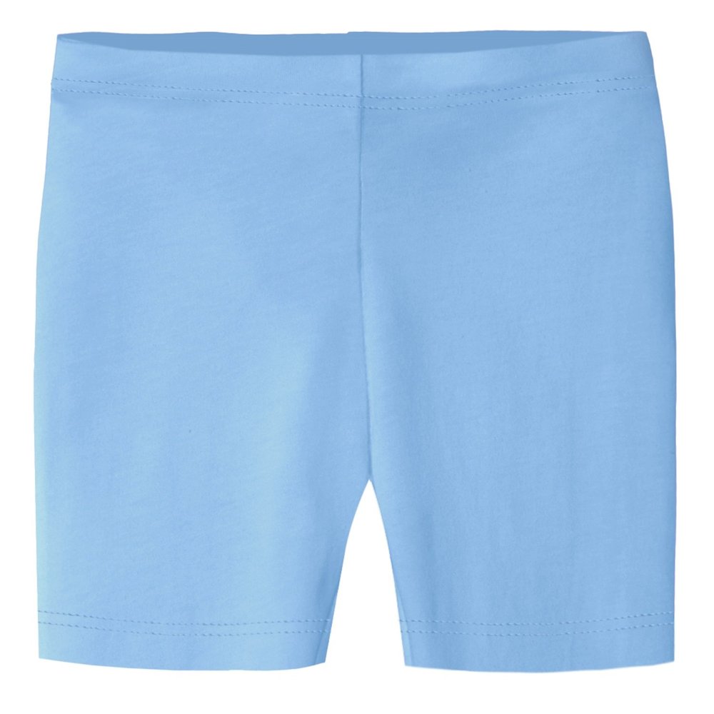 City Threads Made in USA Big Girls Underwear Bike Under Shorts Biker in All Cotton Perfect for SPD and Sensitive Skin Sports Dance School Uniform, Bright Light Blue 14