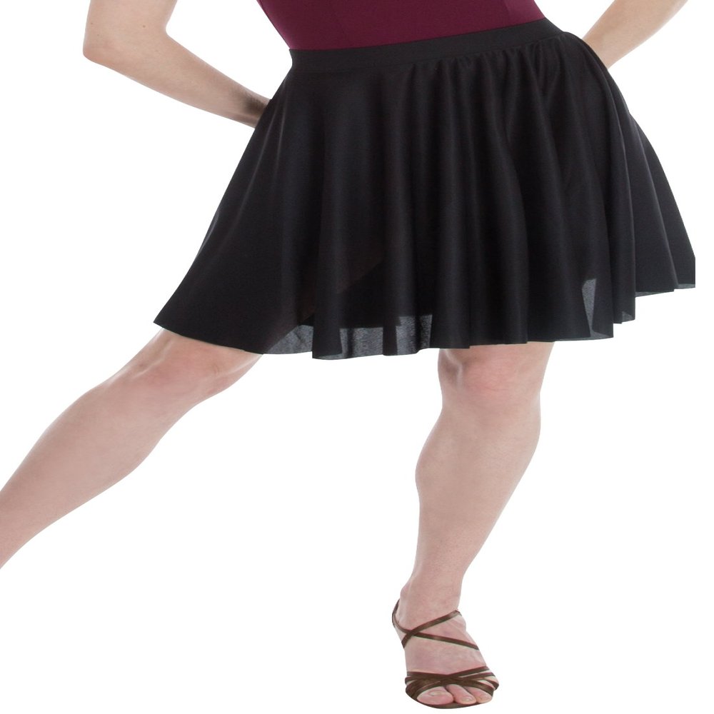 Body Wrappers Women's Matte Finish Circle Skirt XL Black