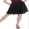 Body Wrappers Women's Matte Finish Circle Skirt XL Black view 1