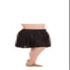 Body Wrappers Women's Matte Finish Circle Skirt XL Black view 2