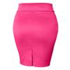 NE PEOPLE Women's Midi Skirt Stretch Knit Bodycon Slim Fit Office Elastic Waist Pencil Solid Skirt Made in USA NEWSK10 Fuchsia S view 2