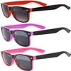 OWL 3 Pack Two Tone Vintage Sunglasses Pink, Red, Purple Frames view 1