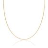 2mm thick 18K gold plated on solid sterling silver 925 Italian diamond cut FLAT CURB link chain necklace bracelet anklet - 15, 20, 25, 30, 35, 40, 45, 50, 55, 60, 65, 70, 75, 80, 85, 90, 95, 100cm view 1