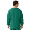 Medline AngelStat Unisex Snap-Front Warm-Up Scrub Jacket, Emerald, Size 4XL view 3
