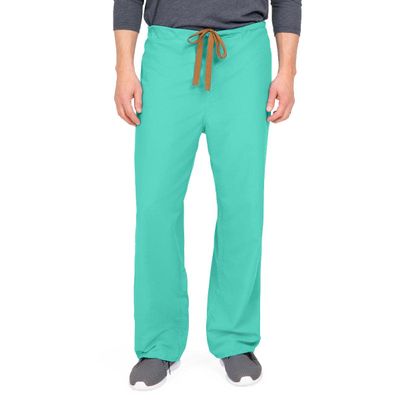 Medline PerforMAX Unisex Reversible Front-Drawstring Scrub Pants, Jade, Size 5XL, Regular Inseam