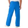 Medline ComfortEase Unisex Non-Reversible Drawstring-Waist Cargo Scrub Pants, Royal Blue, Size 5XL, Regular Inseam view 3