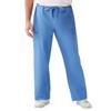 Medline ComfortEase Unisex Non-Reversible Drawstring-Waist Cargo Scrub Pants, Ciel Blue, Size X-Large, Tall Inseam view 1