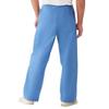 Medline ComfortEase Unisex Non-Reversible Drawstring-Waist Cargo Scrub Pants, Ciel Blue, Size X-Large, Tall Inseam view 3