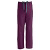 Medline ComfortEase Unisex Non-Reversible Drawstring-Waist Cargo Scrub Pants, Wine, Size 5XL, Regular Inseam view 1