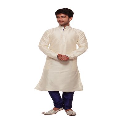 Amora Designer Kurta & Churidhar Set_Off-White