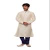 Amora Designer Kurta & Churidhar Set_Off-White view 1