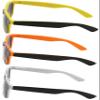 3 Pack TwoTone Vintage Sunglasses Smoke Lens Orange, White, Yellow Frame view 2